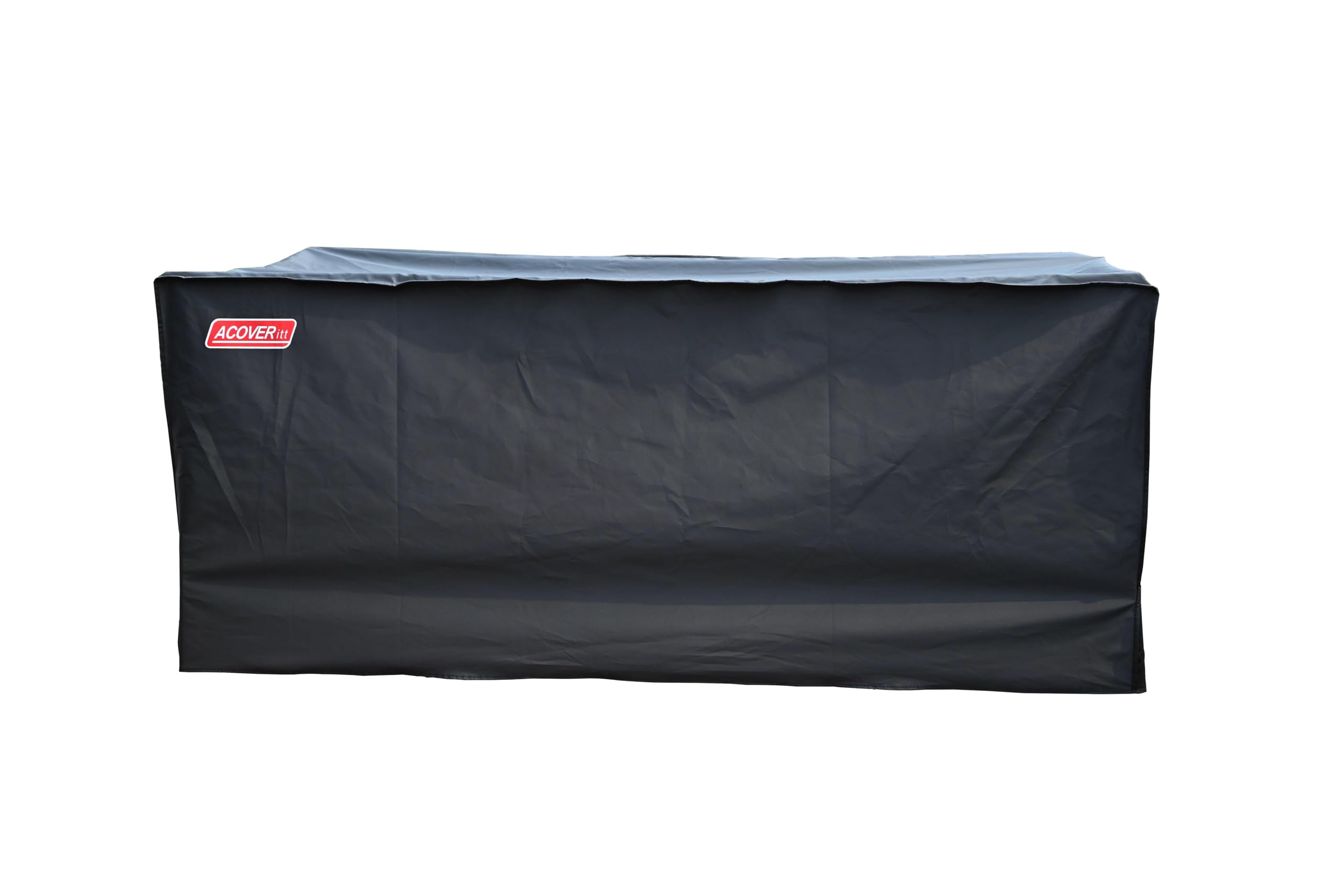 acoveritt XXL Storage Box Cover with Straps and Handles, Waterproof Heavy Duty Outdoor Furniture Winter Cover for Keter, Suncast Container (Deck Box Cover, 63"(L) 30"(D) 28.3"(H)) Black