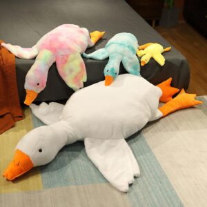 50/90cm Giant Goose Stuffed Animals Plush Toys Soft Pillow Cushion Cute Goose Plush Toy Stuffed Animals Toy Gifts for Kids Adults White 50cm