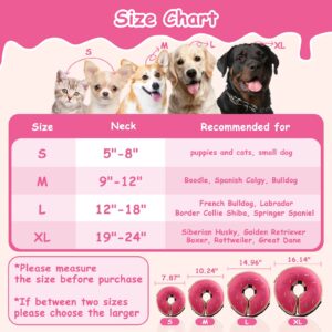 Dog Cone Collar,Soft Cone Collar for Dogs After Surgery for Large Medium Small Dogs,Pet Inflatable Collar Protective Recovery Donut Collar Alternative E Collar Does not Block Vision XL(Neck:19"-24")