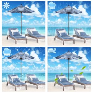 2 Pieces Waterproof Patio Lounge Chair Cover Heavy Duty Outdoor Chaise Lounge Covers 85L x 33W x 33H Plastic Outdoor Furniture Covers Clear Chaise Cover Large Weatherproof Patio Sofa Furniture Covers