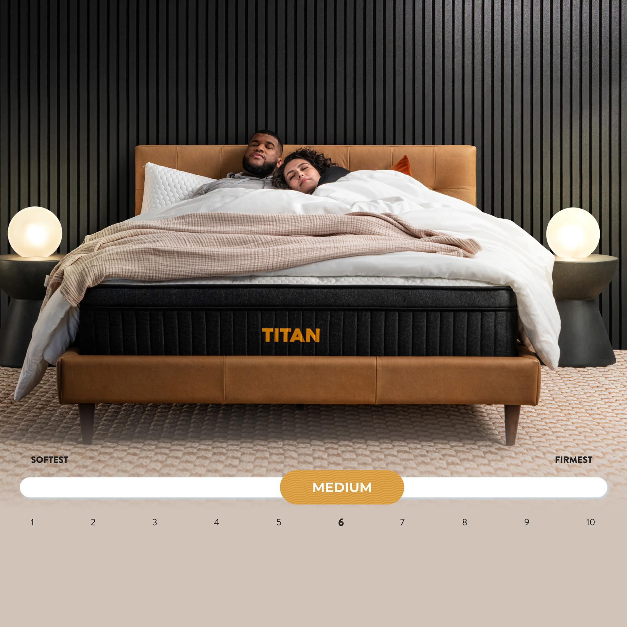 Brooklyn Bedding Titan 13" Hybrid Luxe Mattress for Plus Size Sleepers, King