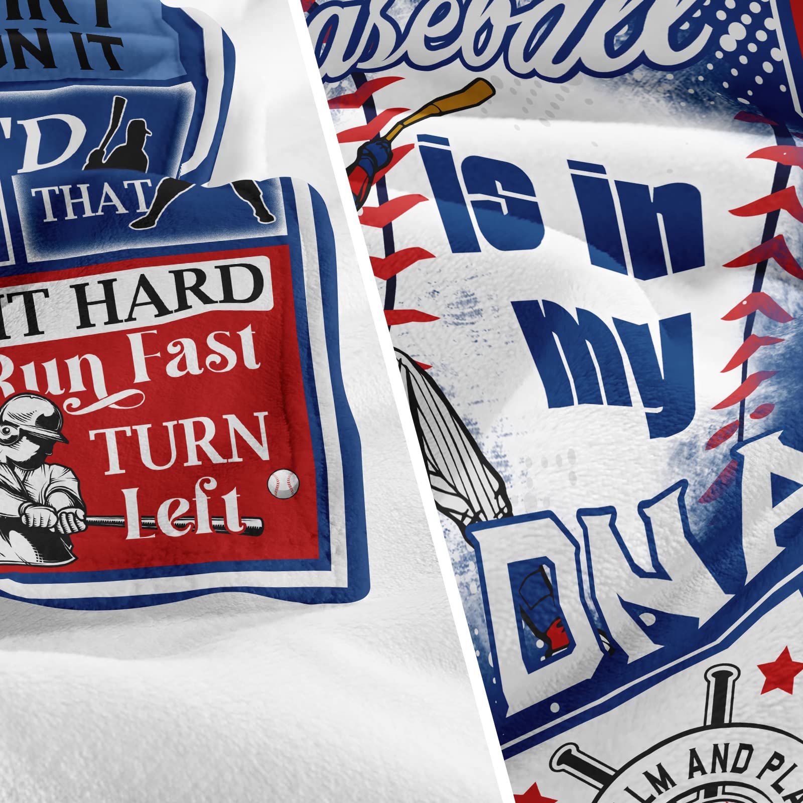 Punofell Christmas Baseball Gifts for Boys 8-12 - Baseball Gifts for Men for All Ages- Gifts for Boys Who Love Baseball Blanket- Baseball Player/Lover Gift - Baseball Team/Fan Gifts Blanket 50" x 60"