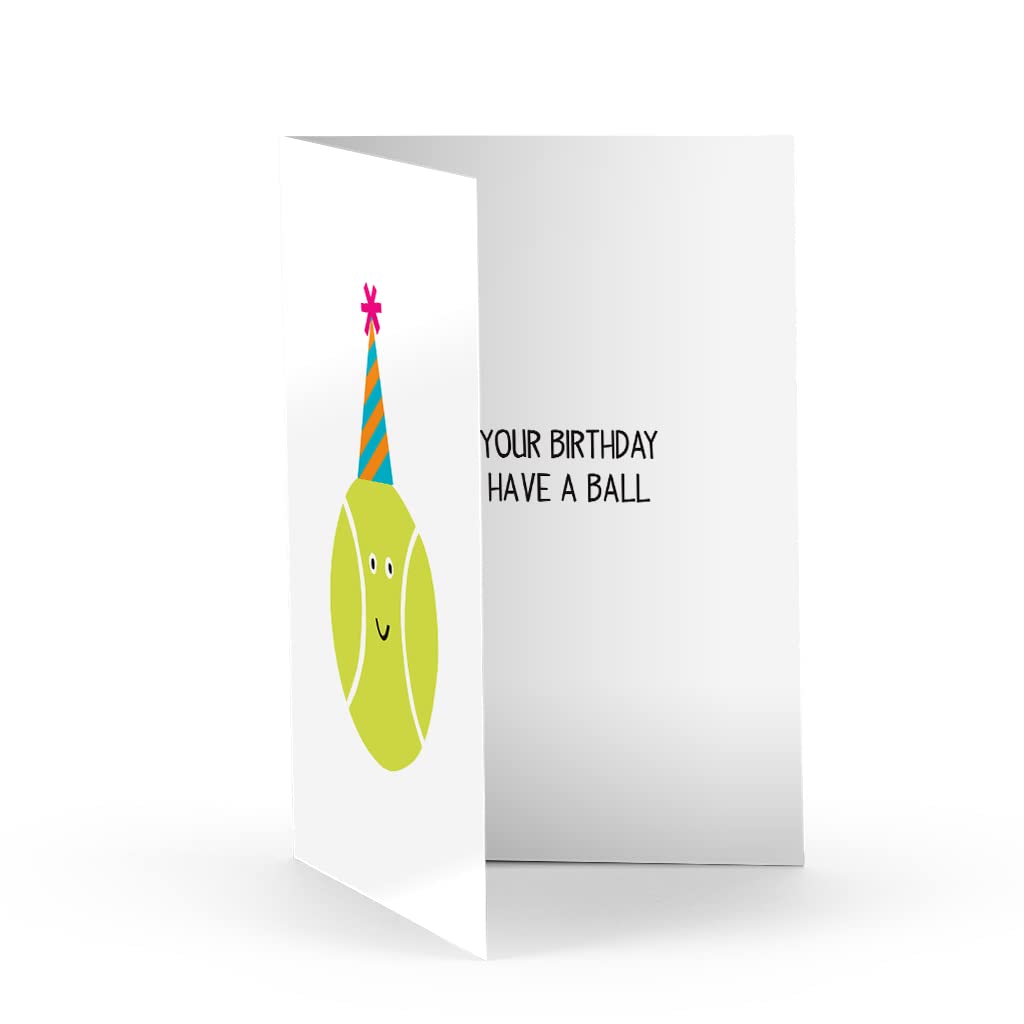 R. Nichols Tennis Ball Birthday Greeting Card