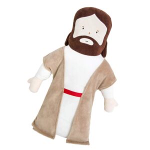 Zerodeko Plush Pillows Jesus Plush Pillow, Comfortable Throw Pillow Jesus Pattern Cushion Pillow Jesus Stuffed Doll Plushie Stuffed Jesus Plush Cushion, 19.6 Inches Kids Pillow