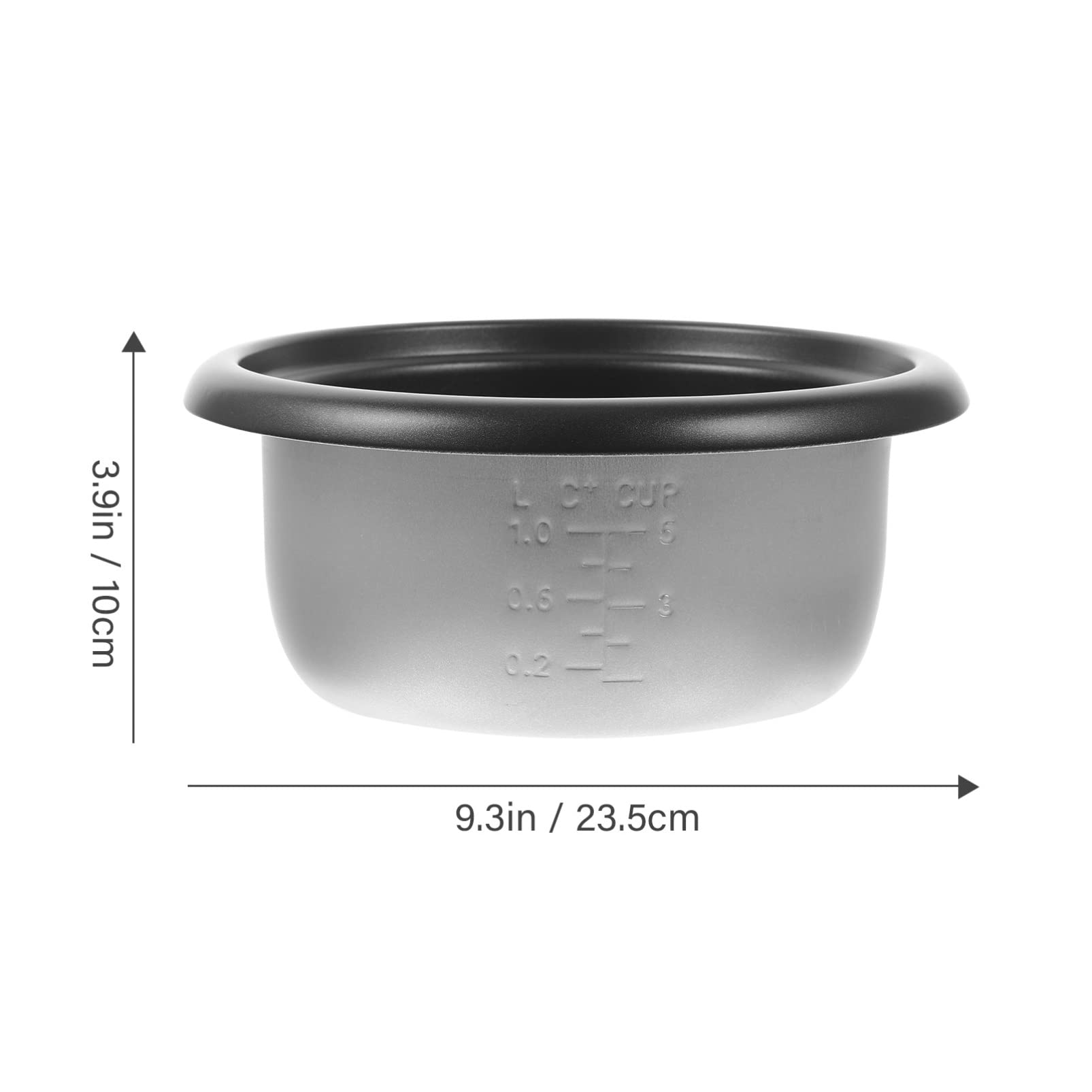 UPKOCH Interior Accessories Stainless Steel Cookware Rice Cooker Inner Pot Rice Cooker Liner Cake Molds Non- stick Rice Cooking Container 3L for Rice Maker Cooker Cake Container