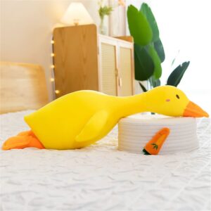 kewo Duck Plush Pillow Stuffed Animal Toy, Cute Giant Goose Plush Duck Stuffed Animal,Super Soft Hugging Pillow for Kids Bedding (Yellow,25.5 in)…