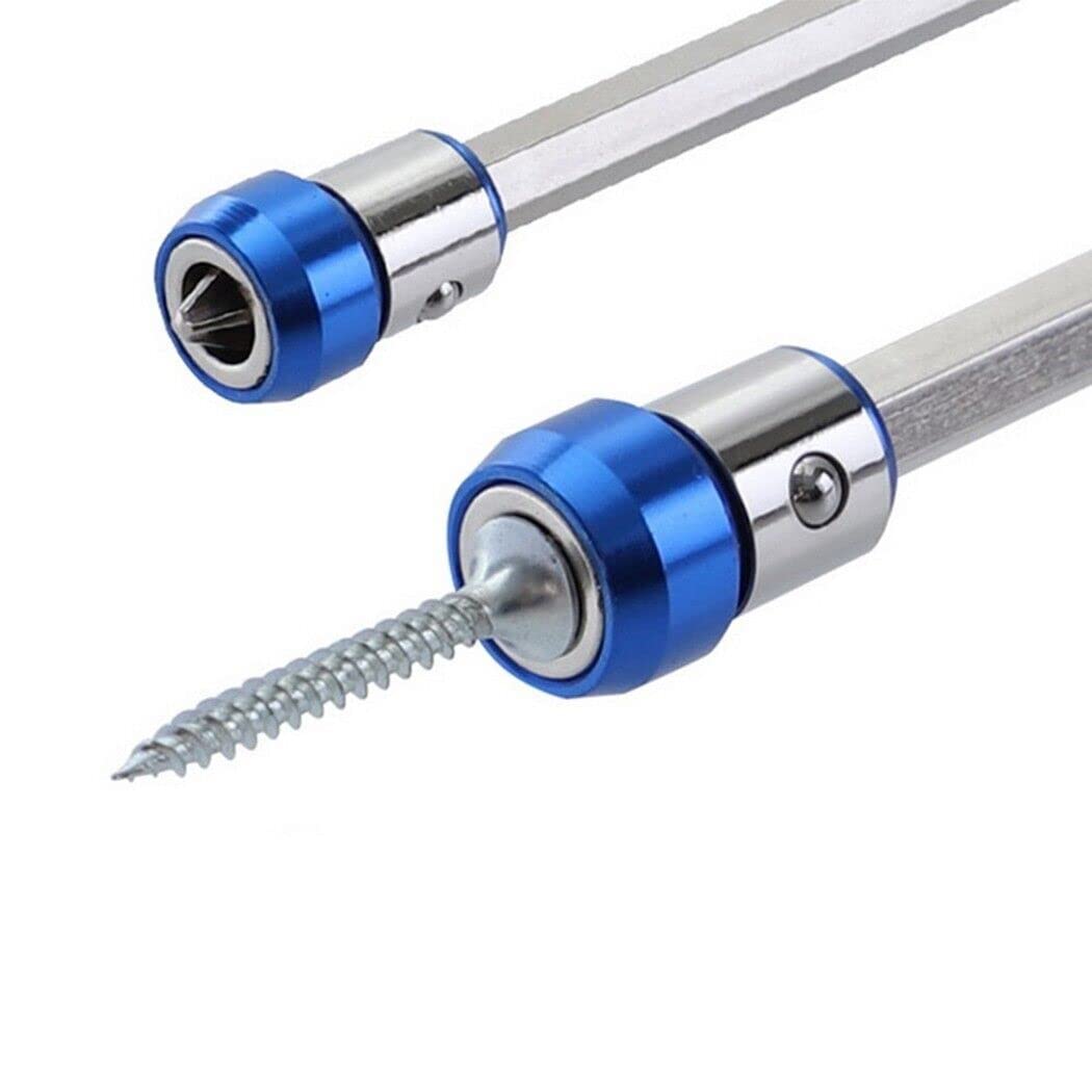 1/4 Inch/ 6.35 mm Universal Magnetic Screw Ring Bit Magnetizer Ring Metal Magnetizer Screw, Removable for Hex Screwdriver and Power Bits