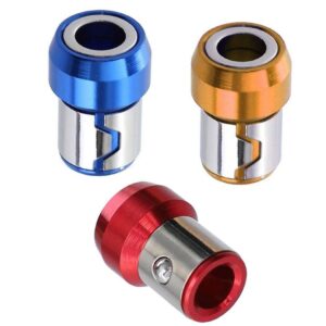 1/4 inch/ 6.35 mm universal magnetic screw ring bit magnetizer ring metal magnetizer screw, removable for hex screwdriver and power bits