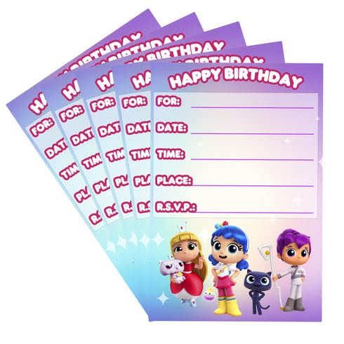 PC 10 Invitation Cards True and the Rainbow Kingdom For Birthday Party.