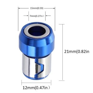 1/4 Inch/ 6.35 mm Universal Magnetic Screw Ring Bit Magnetizer Ring Metal Magnetizer Screw, Removable for Hex Screwdriver and Power Bits