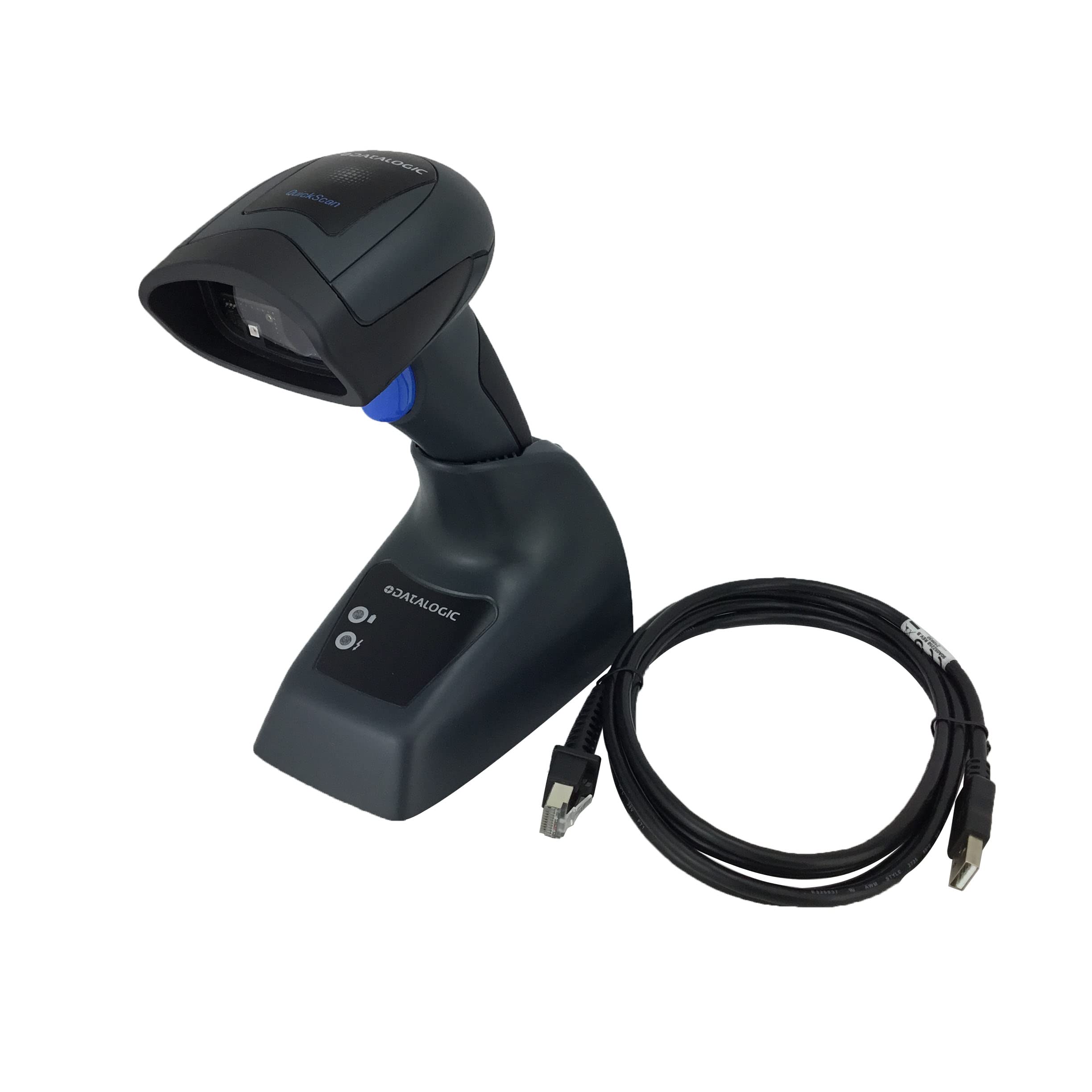 Datalogic QuickScan QM2430 Cordless Barcode Scanner (2D, 1D and Postal Codes), Includes Cradle and USB Cable