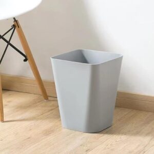 Smalibal Trash Can, Garbage Can, Simple Style Square Garbage Bin, Kitchen Waste Bin Storage Bucket Home Improvement for Cupboard, Bedroom, Bathroom, Living Room, Office, Camping Khaki S