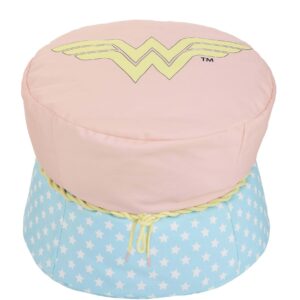 DC Comics Wonder Woman Lasso Stump Seat | Soft Chairs for Kids, Bean Bag Filler for Comfort, Superhero Design