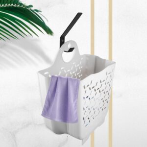 Zerodeko Wall Mount Laundry Basket Collapsible Laundry Basket Bathroom Laundry Hamper Dirty Clothes Container Basket for Laundry Storage Basket with Handles Wall Laundry Hamper