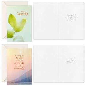 Hallmark Sympathy Cards Assortment, Nature (16 Cards with Envelopes)