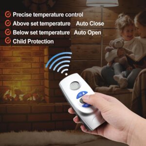 CASMER Fireplace Remote Control Kit RCST,for Ambient Majestic Vermont-castings monessen skytech ect Fireplaces Stoves,Millivolt Thermostatic Gas Propane LPG Valve,Temp Control 3 YR-GNTEE