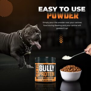 MBF SUPPLEMENTS Bully Protein & Vitamins for Dogs with Toy, 238mg Growth & Mass Gainer Supplement, 30 Days Supply Muscle Up Max for Pitbull, Bully and Bulldog