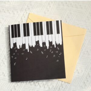 Paper Spiritz Piano Pop Up Card Happy Birthday Greeting Card, 3D Piano Card for Mother's Day, Music Lovers