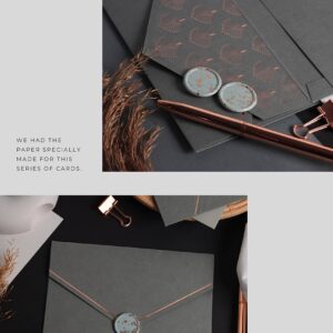 Jolicoon Will you be my bridesmaid 5 cards with luxury envelope and wax seal - Bridesmaid proposal cards