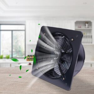 DYRABREST 110V 16 Inch Industrial Ventilation, 750W Commercial Air Blower Fan, 2800R/min Low Noise Stable Running Metal Axial Exhaust Fan Wall Mounted Kitchen