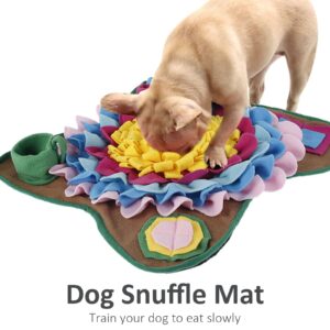 Cdycam Dog Snuffle Mat, Slow Feeding Lick Pad, Strawberry Dog Chew, Corn Squeak Puppy Toy for Small Medium Large Breeds, Interactive Puzzle Toys for Training Foraging Enrichment Skills