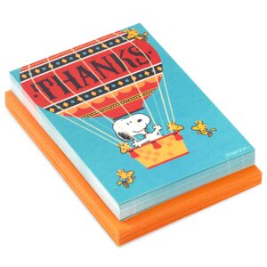 Hallmark Peanuts Thank You Cards, Snoopy in Hot Air Balloon (20 Cards with Envelopes)