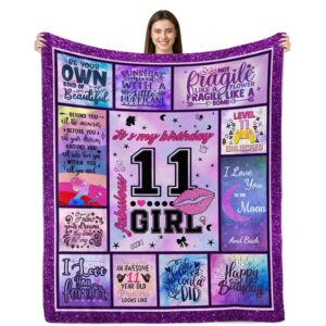 lviliss gifts for 11 year old girl blanket, 11 year old girl gift ideas, 11th birthday gifts for girls, 11 year old girl gifts for birthday, 11th birthday decorations for girls throw blanket 50”x60”