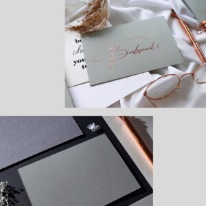 Jolicoon Will you be my bridesmaid 5 cards with luxury envelope and wax seal - Bridesmaid proposal cards