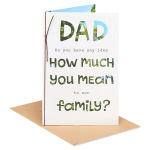 american greetings birthday card for dad (count on you)