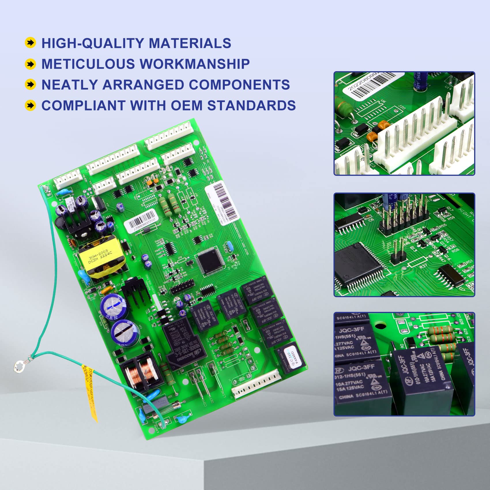 𝑺𝒐𝒐𝒃𝒐𝒐𝒍 𝑵𝒆𝒘 WR55X10942C WR55X10942 Control Board from Factory Retail Box，Compatible with Ge Refrigerator Main Control Board/Motherboard, New Chips from PCBA Factory Parts -1 Yr