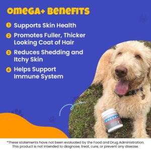 Itchy Dog Skin Bundle for Dogs That Scratch a lot - Dog Probiotic and Omega Supplement Bundle for Healthy Digestion and Itchy Skin Relief (60 Chews)