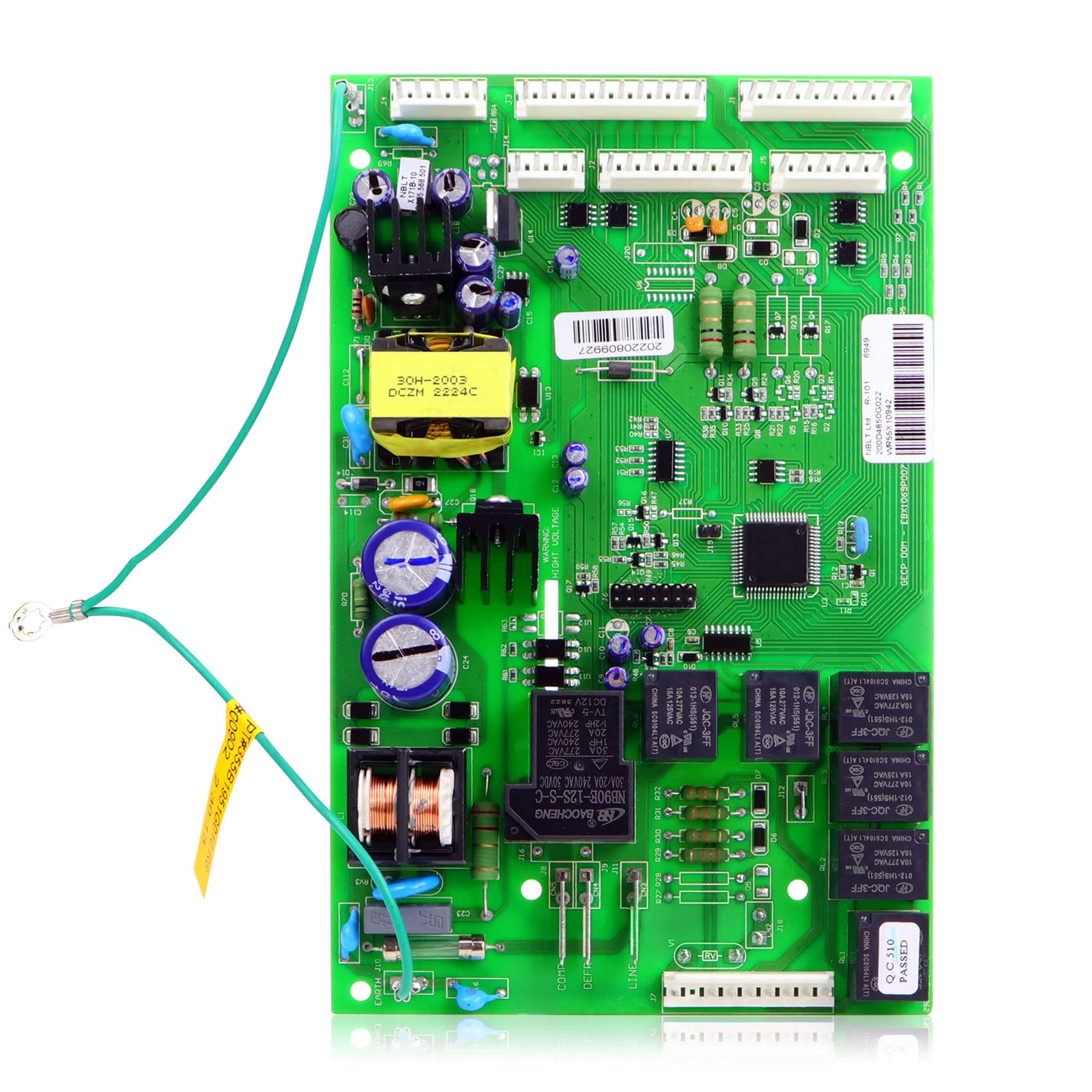 𝑺𝒐𝒐𝒃𝒐𝒐𝒍 𝑵𝒆𝒘 WR55X10942C WR55X10942 Control Board from Factory Retail Box，Compatible with Ge Refrigerator Main Control Board/Motherboard, New Chips from PCBA Factory Parts -1 Yr