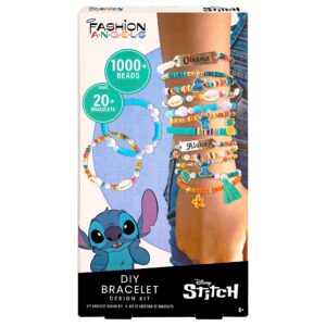 Fashion Angels Disney Stitch DIY Bracelet Making Kit, Includes 1,000+ Shell Beads, Tassels, & More, Lilo & Stitch Collectable Jewelry for Kids, Teen Girls & Boys