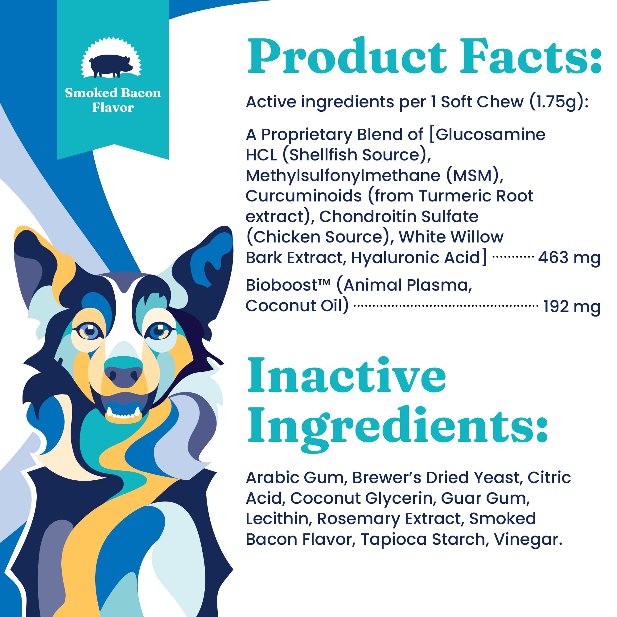 Solid Gold Glucosamine for Dogs Hip and Joint Supplement - Glucosamine Chondroitin MSM for Dog Pain Relief - Leaps & Hounds Chews for Dog Arthritis Pain Relief & Overall Mobility - 120 Soft Chews