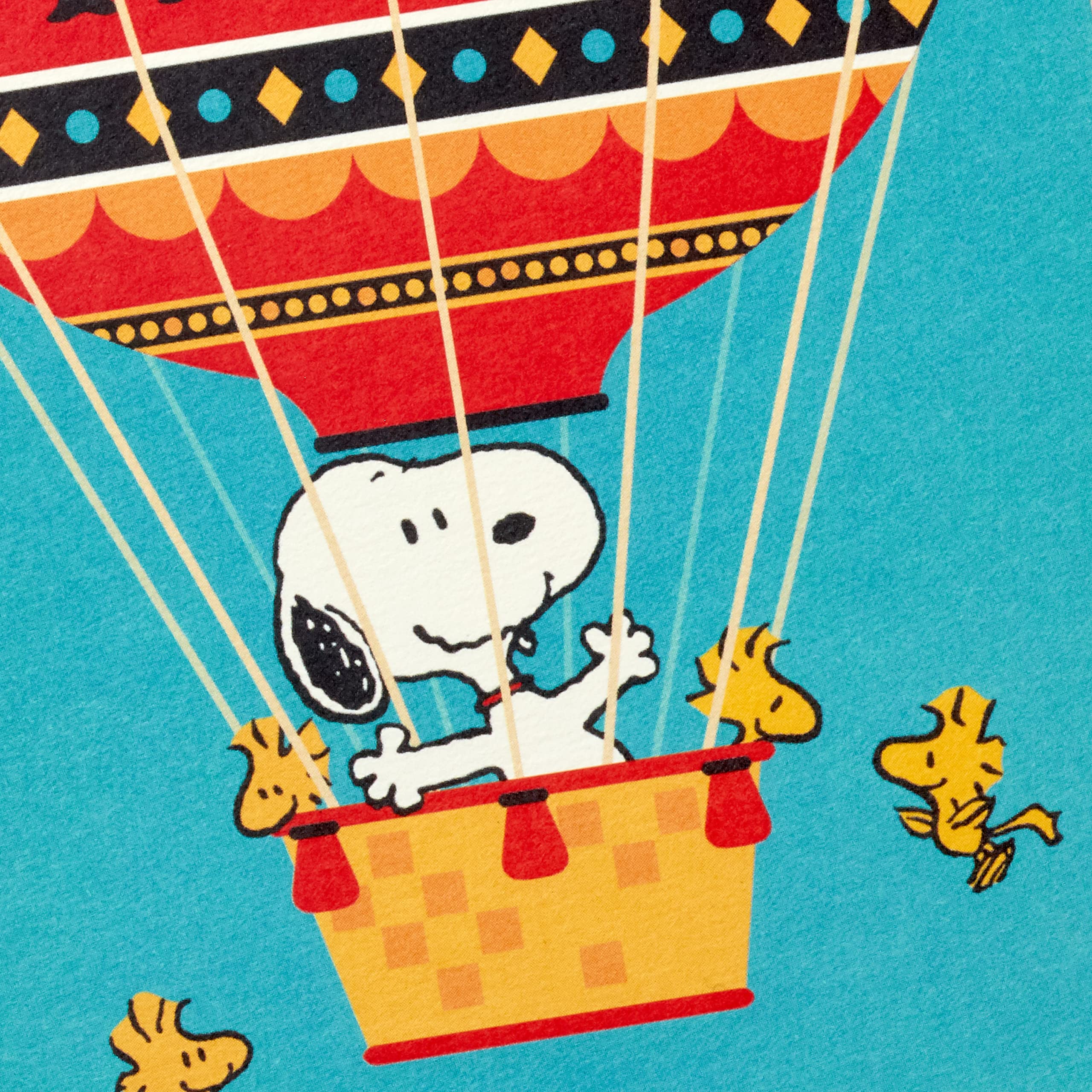 Hallmark Peanuts Thank You Cards, Snoopy in Hot Air Balloon (20 Cards with Envelopes)