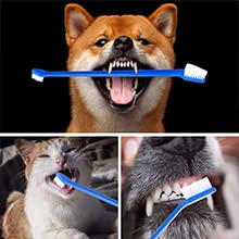 Newday Dog Toothbrush Set of 8 - Dual Headed, Dental Hygiene Convenient Soft Toothbrush to Clean pet Teeth, Dog Tooth Brushes for Small to Large Dogs, Cats, and Most Pets, Teeth Brush in Bulk