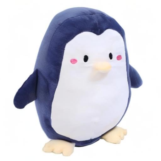 Penguin Plush Pillow, Soft Penguin Stuffed Animal Hugging Pillow Toy Gifts for Birthday, Valentine, Christmas, 9.8 Inch