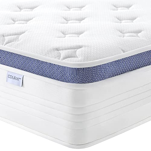 Dourxi Queen Mattress, 12 Inch Hybrid Queen Size Mattress in a Box with Gel Memory Foam, Individually Pocketed Springs for Support and Pressure Relief - Medium Plush