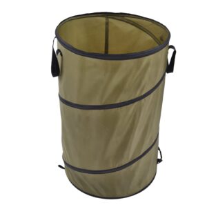 teuopioe collapsible trash can - pop up 30 gallon trashcan for garbage with pull ring latch outdoors - ideal for camping recycling and more