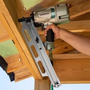 Metabo HPT Framing Nailer | High Grade Aluminum Magazine | Pneumatic | Framing Nails 2-Inch to 3-1/4-Inch | Rafter Hook | NR83A5(S1)