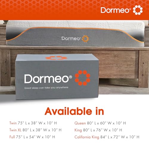 Dormeo Recovery 10" Twin Mattress with Signature Recovery Foam™ and Pressure Relieving OctaspringⓇ Technology, Medium Firm -75” L x 38” W x 10” H