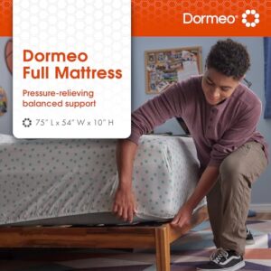 Dormeo Recovery 10" Full Mattress with Signature Recovery Foam™ and Pressure Relieving OctaspringⓇ Technology, Medium Firm - 75” L x 54” W x 10” H