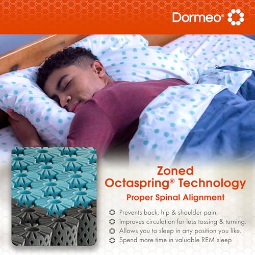 Dormeo Recovery 10" Full Mattress with Signature Recovery Foam™ and Pressure Relieving OctaspringⓇ Technology, Medium Firm - 75” L x 54” W x 10” H