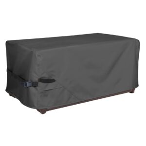 porch shield patio deck box storage cover - 600d outdoor waterproof tear resistant rectangular fire pit table covers 44 x 28 x 24inch black