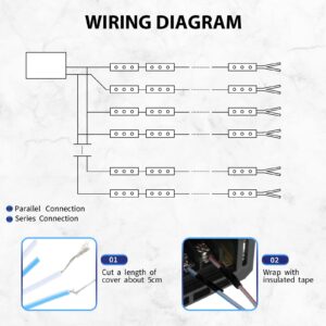 500 Pcs LED Module White 6500K 1.2W LED Storefront Lights Waterproof Replacement Lights for Inflatables Decorative LED Module Light with Tape Adhesive Backside for Christmas Letter Advertising Signs