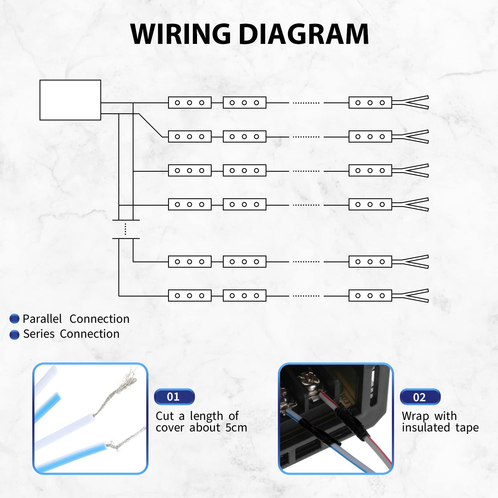 500 Pcs LED Module White 6500K 1.2W LED Storefront Lights Waterproof Replacement Lights for Inflatables Decorative LED Module Light with Tape Adhesive Backside for Christmas Letter Advertising Signs