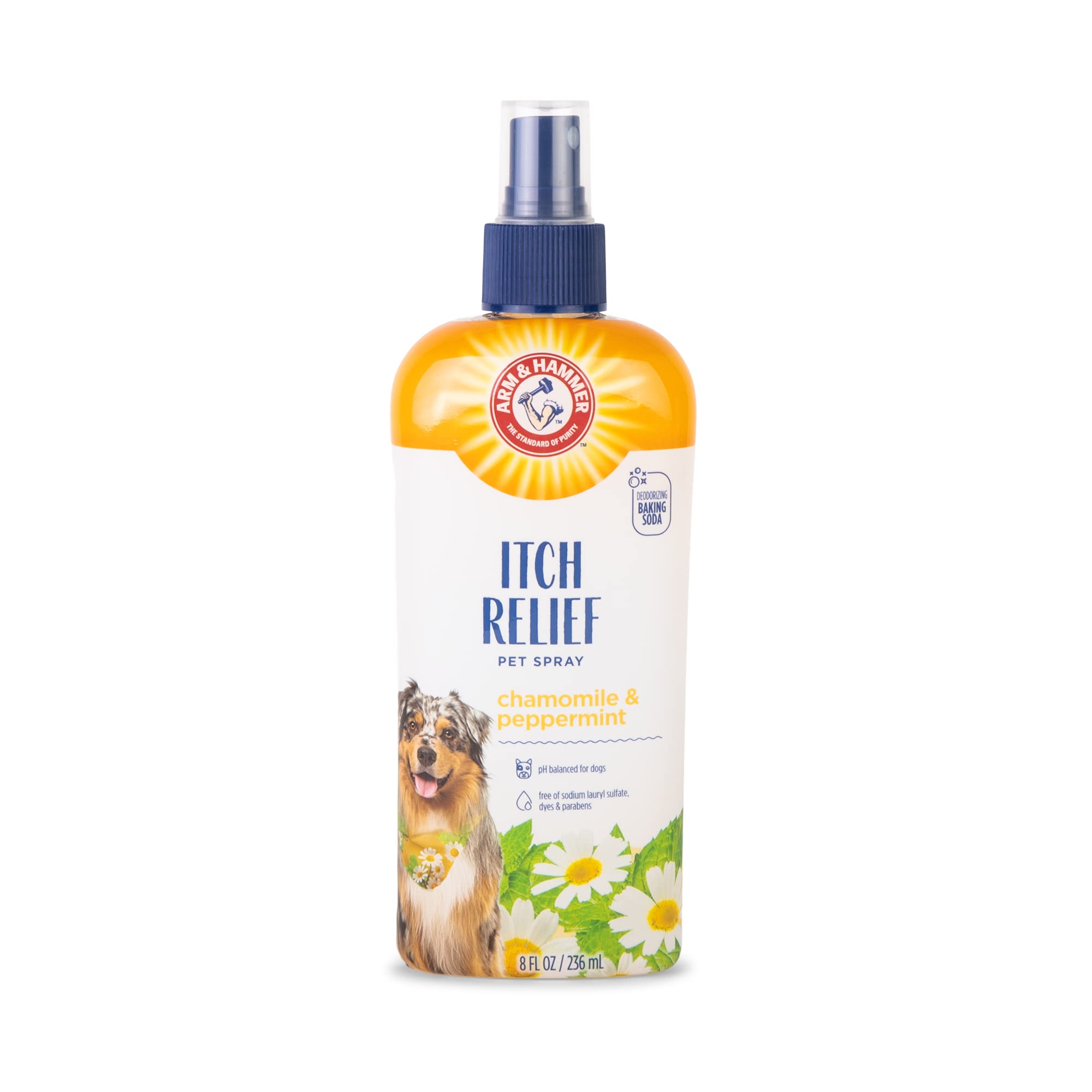 Arm & Hammer for Pets Itch Relief Spray for Dogs - Dog Itch Relief with Baking Soda Chamomile & Peppermint Scent - Professional Dog Skin Care Spray - Anti Itch Spray for Dog, Itchy Dog Skin Relief 8oz