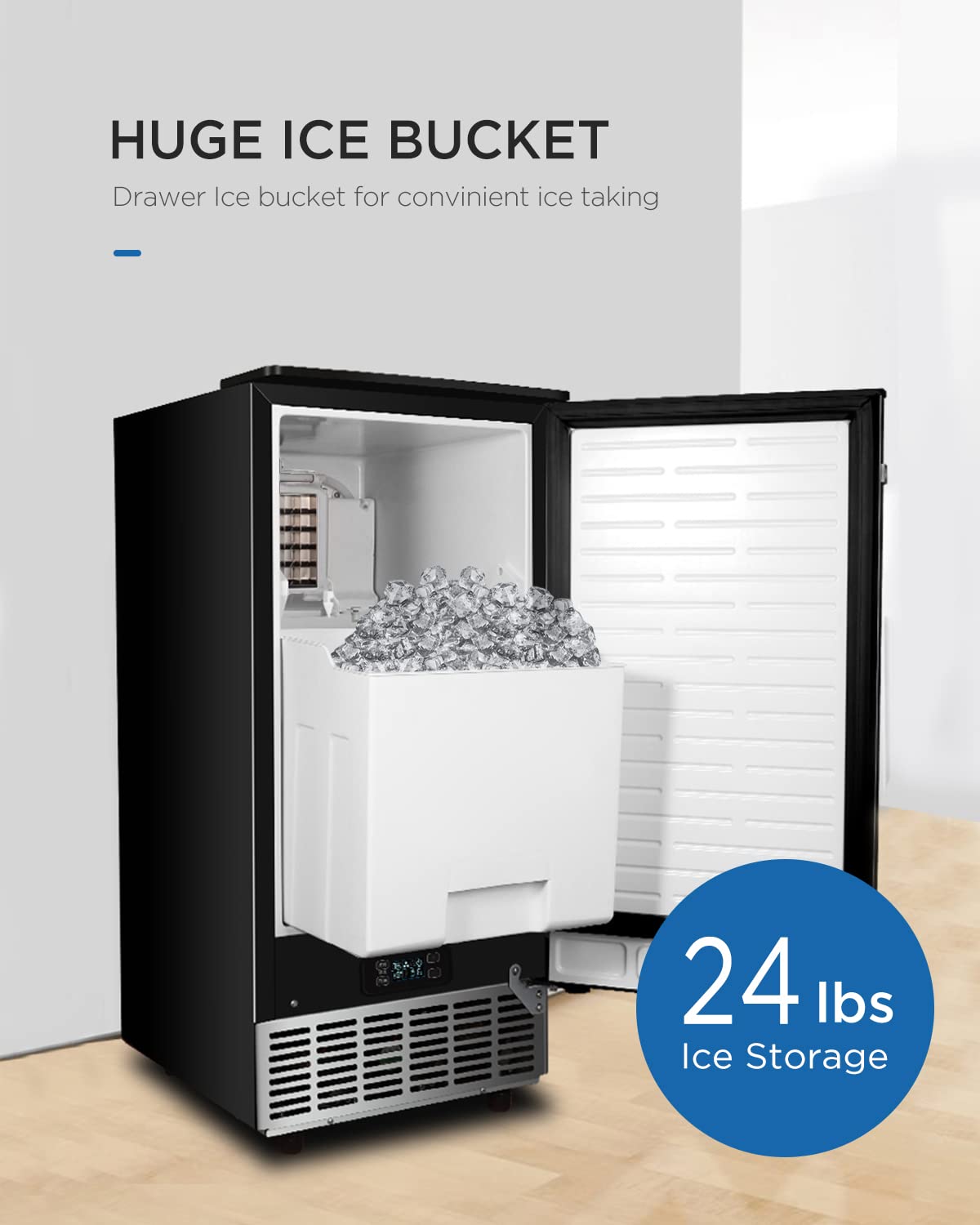 ADT 80lbs Daily untercounter Built in Commercial ice Maker ice Maker Machine freestanding ICE Maker