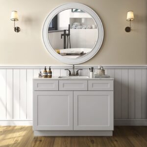 LOVMOR 36'' Bathroom Vanity, Single Sink Storage Unit, Large Capacity for Laundry Room, Kitchen, Shower Room & Utility Room.