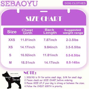 Dog Sweaters for Small Dogs, Chihuahua Fleece Clothes, XS Dog Clothes Winter Warm Puppy Sweaters Boys Girls Tiny Dog Outfits for Teacup Yorkie, Pet Cat Clothing (Purple, X-Small)